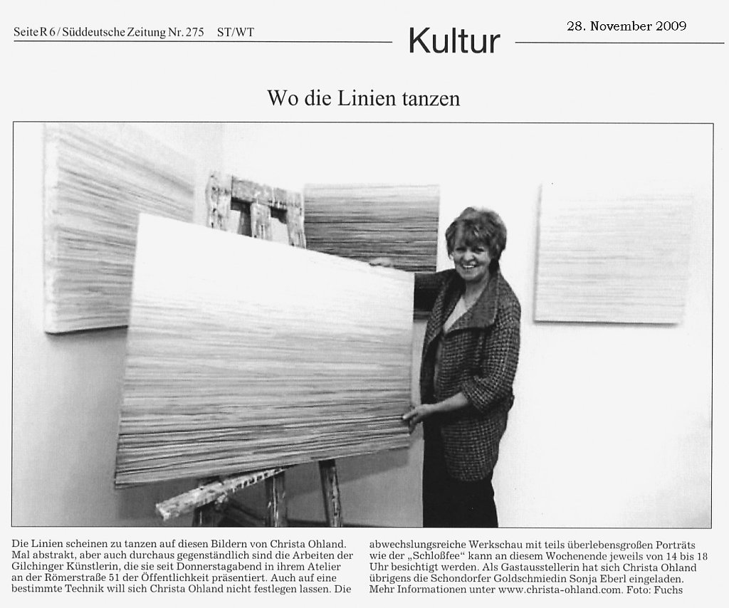 Süddeutsche Zeitung 28. November 2009